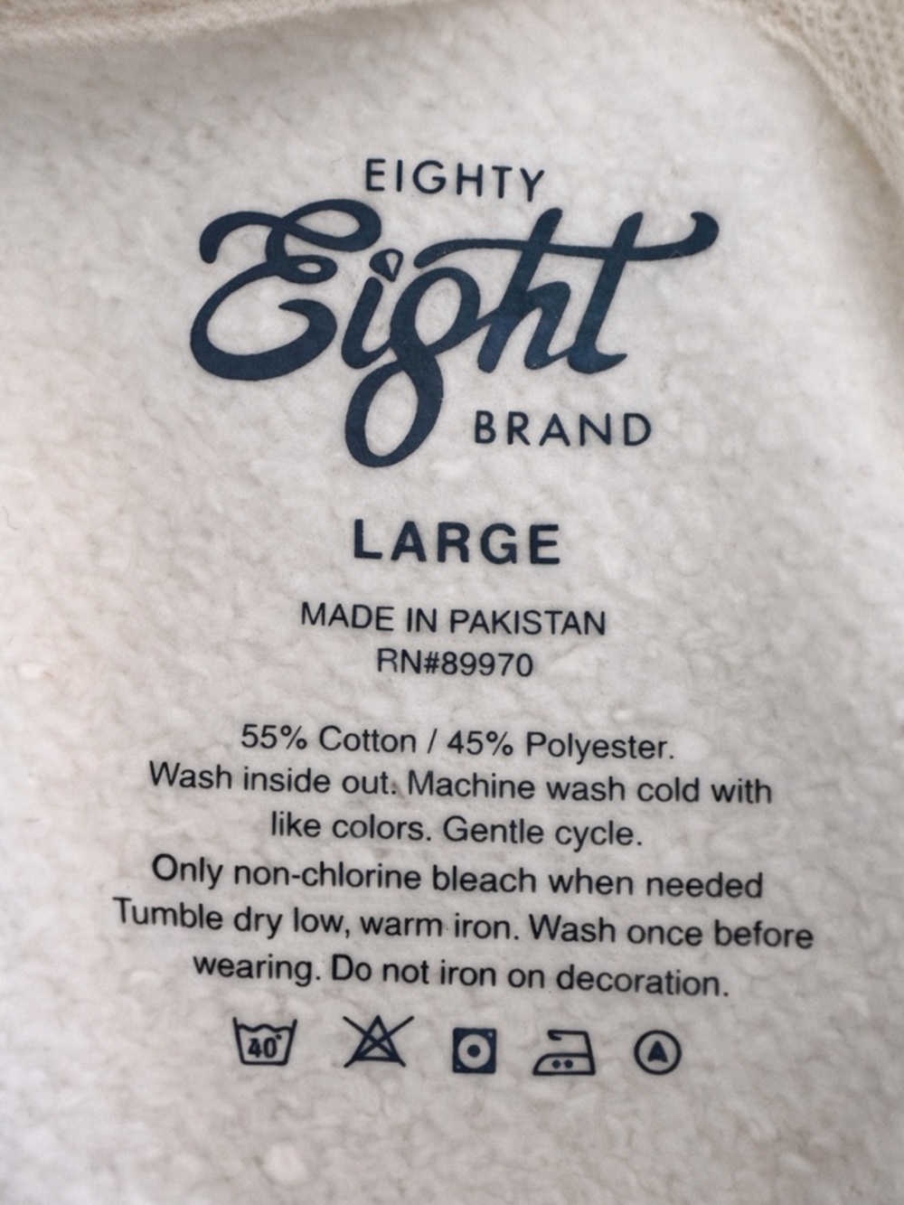 Eighty Eight Brand Starry Night Hoodie | Van Gogh Graphic | Size L - Picture 4 of 4